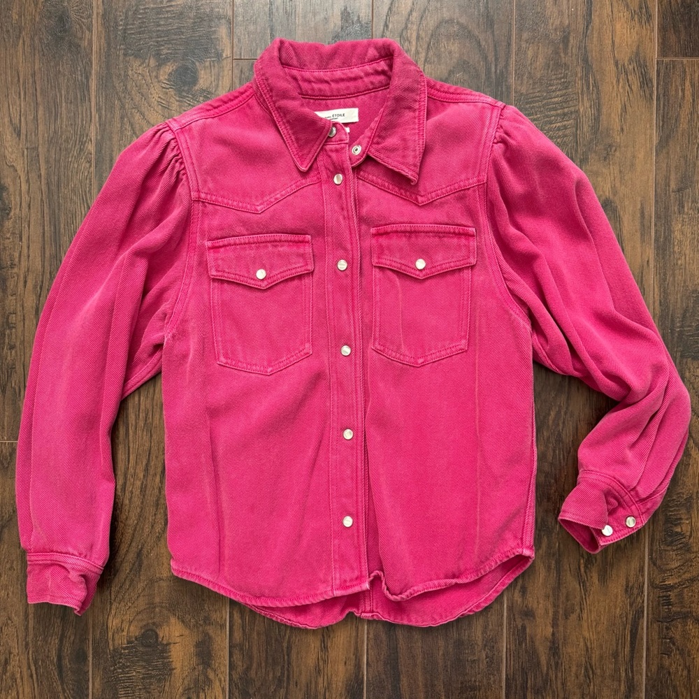 Isabel Marant Fuchsia Button-Down Shirt